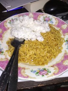 mie campor nasi