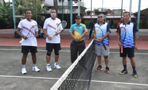 Danrem 044/Gapo Hadiri Turnamen Tenis Lapangan Piala Pangdam II Cup Sumbagsel 2020