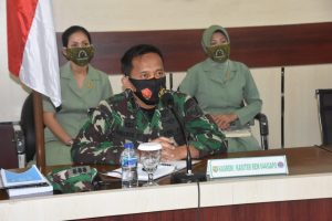 Kasiter Korem 044/GAPO Ikuti Kegiatan Vicon Bersama Aster Panglima TNI