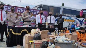 operasi dalam rangka pilkada oku timur Hasil Operasi Cipta Kondisi, Polres Oku Timur Amankan Ratusan Liter Miras