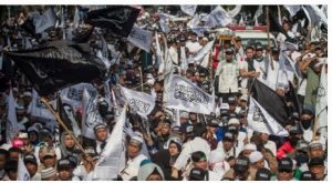 Aliansi Ormas Islam Menolak Omnibus Law dan Tuntut Jokowi Mundur Dijaga Ketat