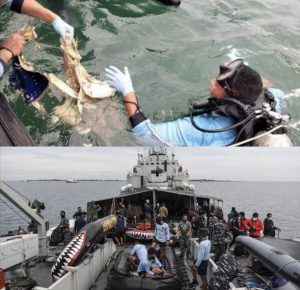 tim kopaska evakuasi mayat korban sriwijaya air