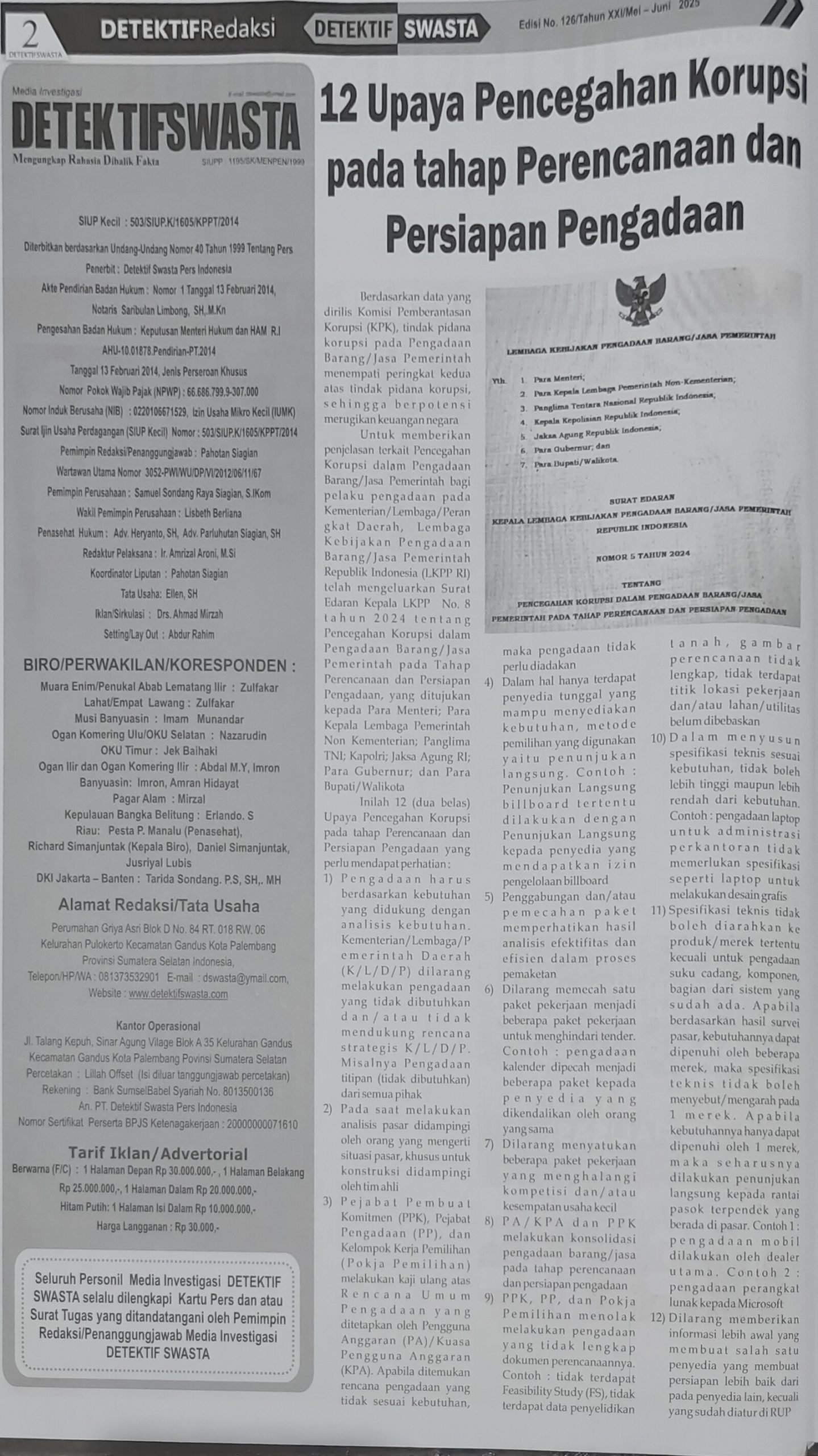 Halaman 2 Edisi 126 Juni 2025
